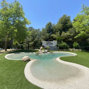 Area in Camping Caravaning Fonts del Algar, Alicante.