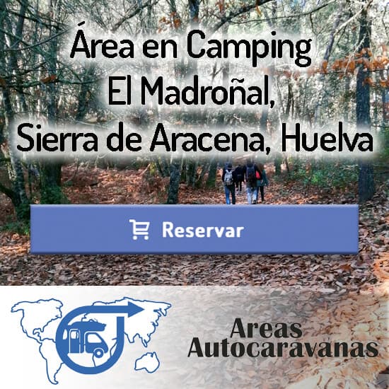 Área en Camping El Madroñal, Sierra de Aracena, Huelva