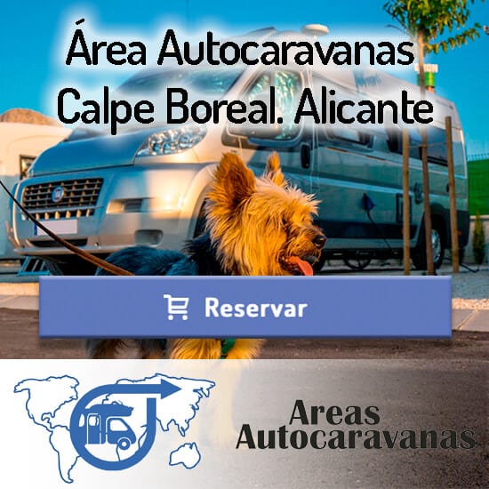 Área Autocaravanas Calpe Boreal. Alicante