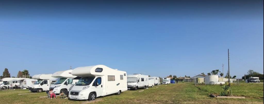 Bereich für Wohnmobile, Camper Park Sanlúcar, Sanlúcar de Barrameda, Cádiz