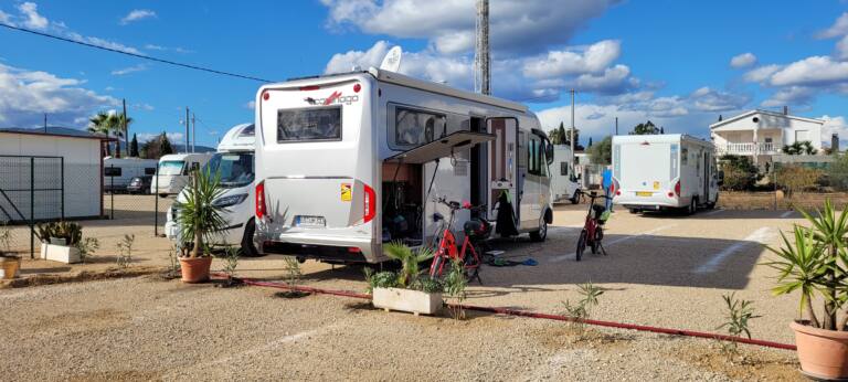 Espace réservé pour camping-cars et camping-cars, Stop & Go La Rotonda, Peñíscola, Castellón