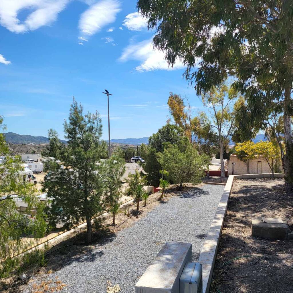 Aire de repos pour camping-cars au Camping Albox, Albox, Almería