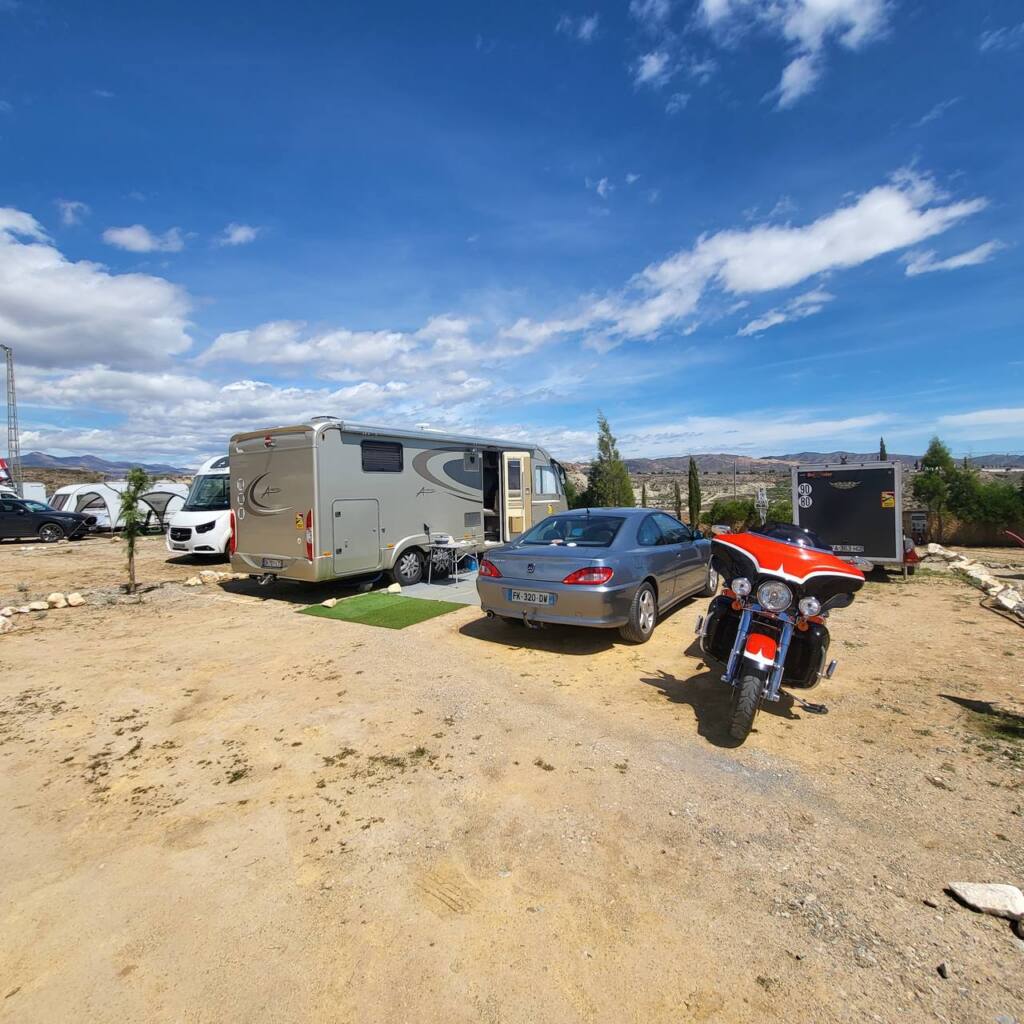 Aire de camping-car au Camping Albox, Albox, Almería