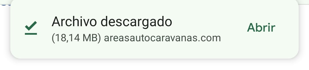 Como instalar nuestra app de areasautocaravanas.com en Android sin Google Play