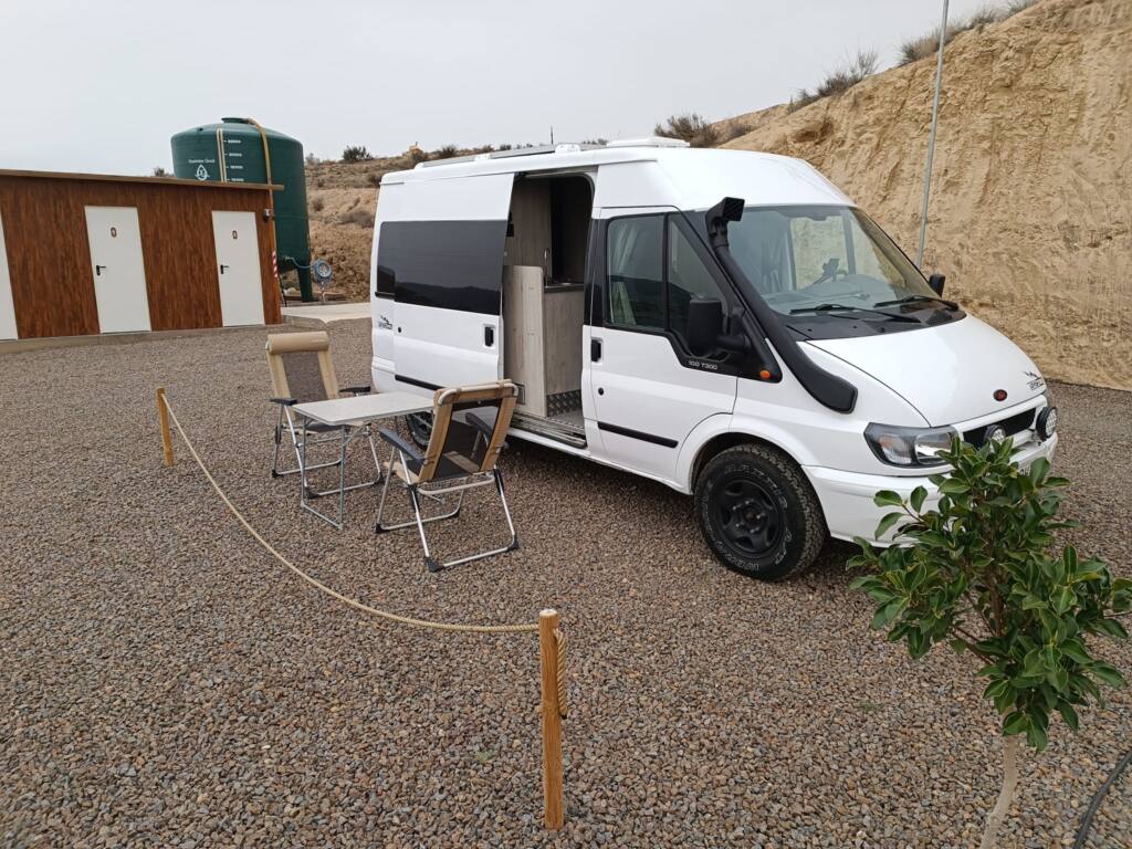 Zona de descanso autocaravanas, Camper Park, Sierra Alhamilla
